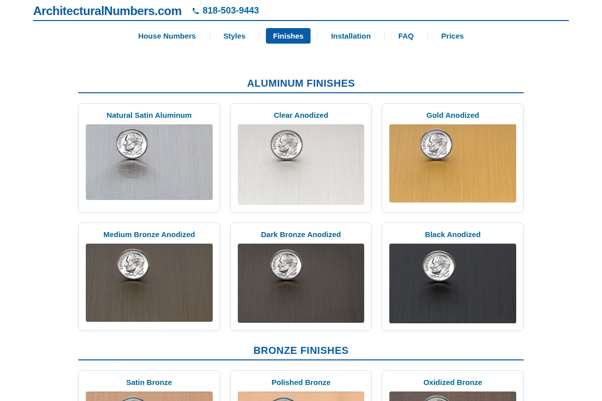 Modern finishes responsive grid