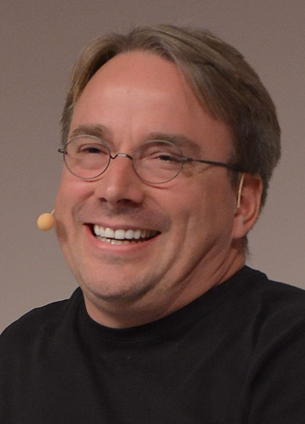 Portrait of Linus Torvalds, creator of the Linux kernel and Git