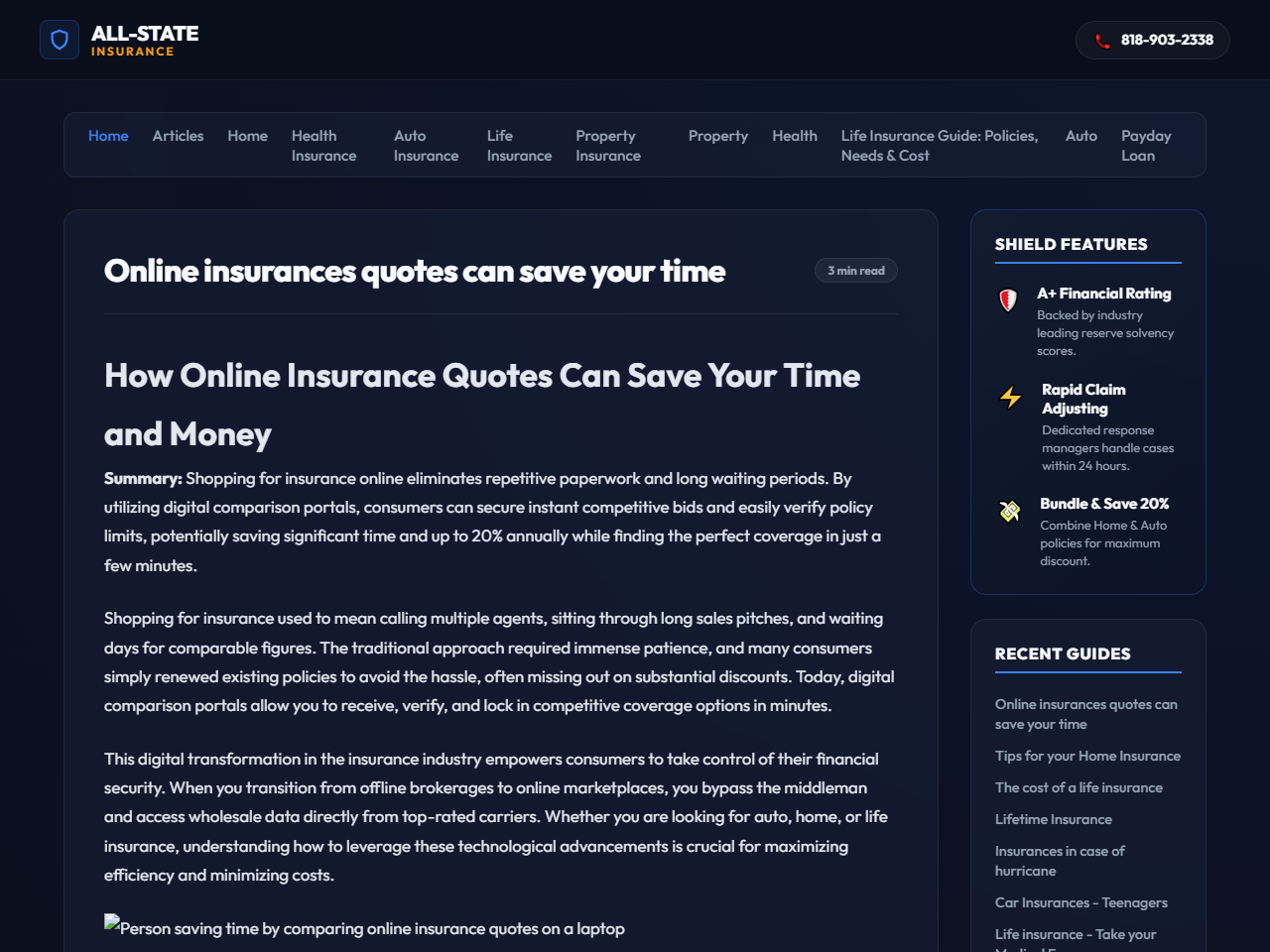 All-State-Insurance.com Website Design