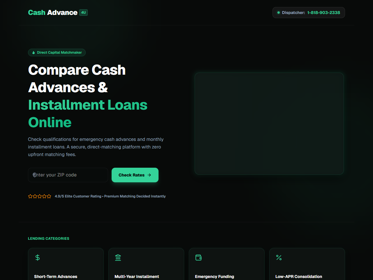 Cashadvance4u Inc. Website Design