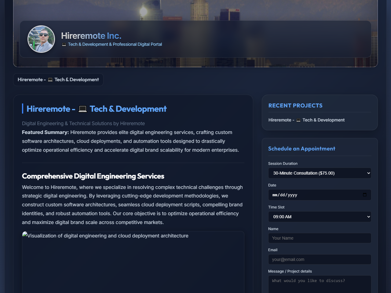 Hireremote Inc. Website Design
