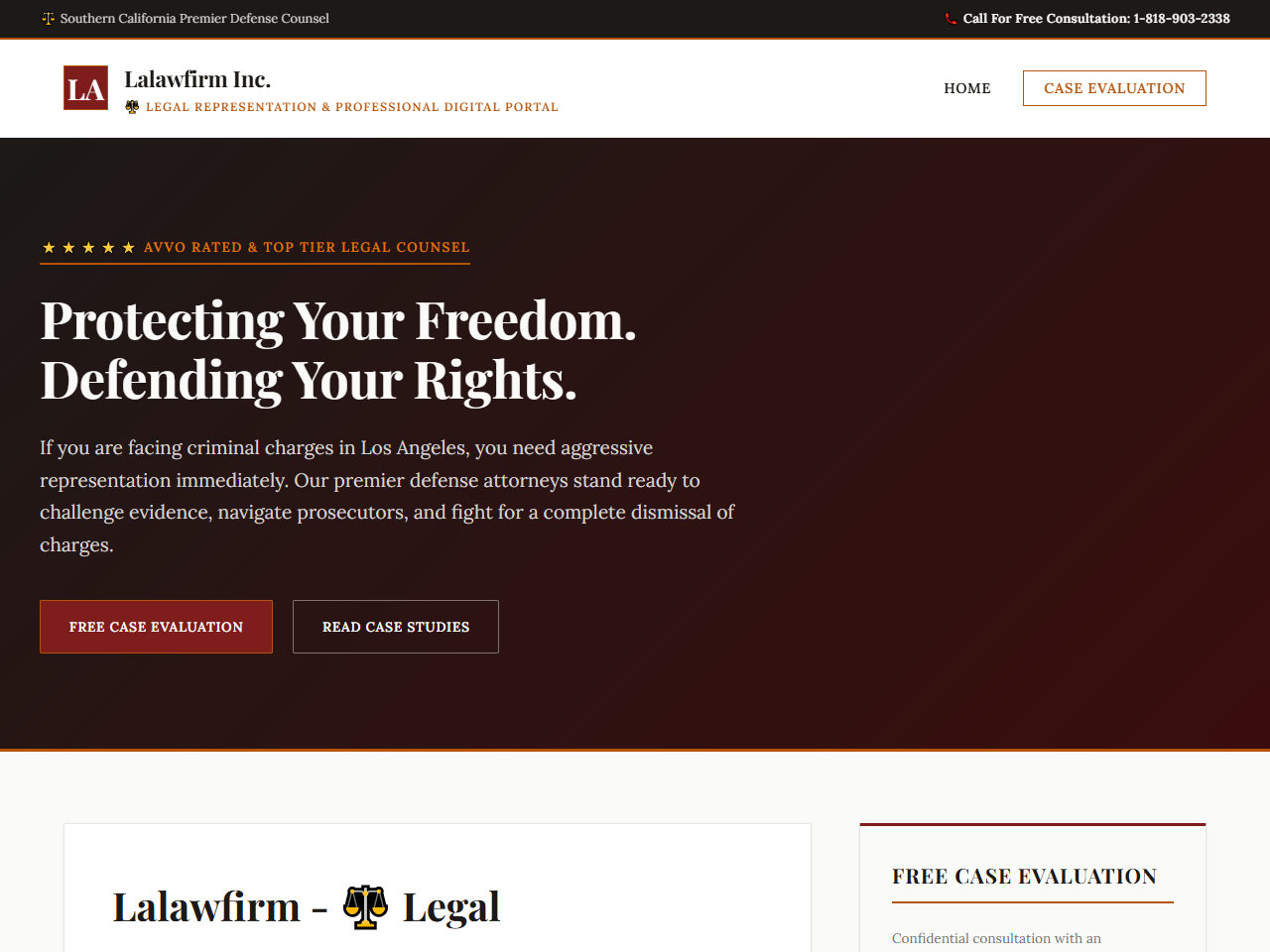 Lalawfirm Inc. Website Design