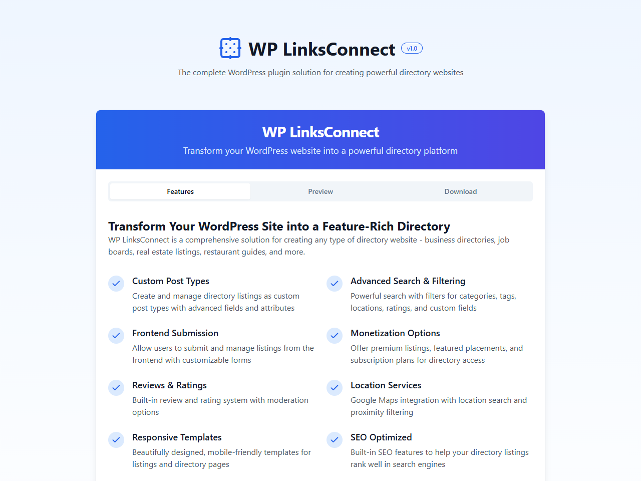 Linksconnect Inc. Website Design