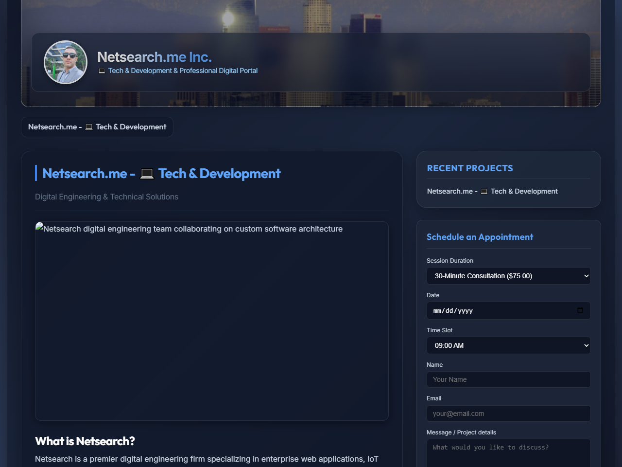 Netsearch.me Inc. Website Design