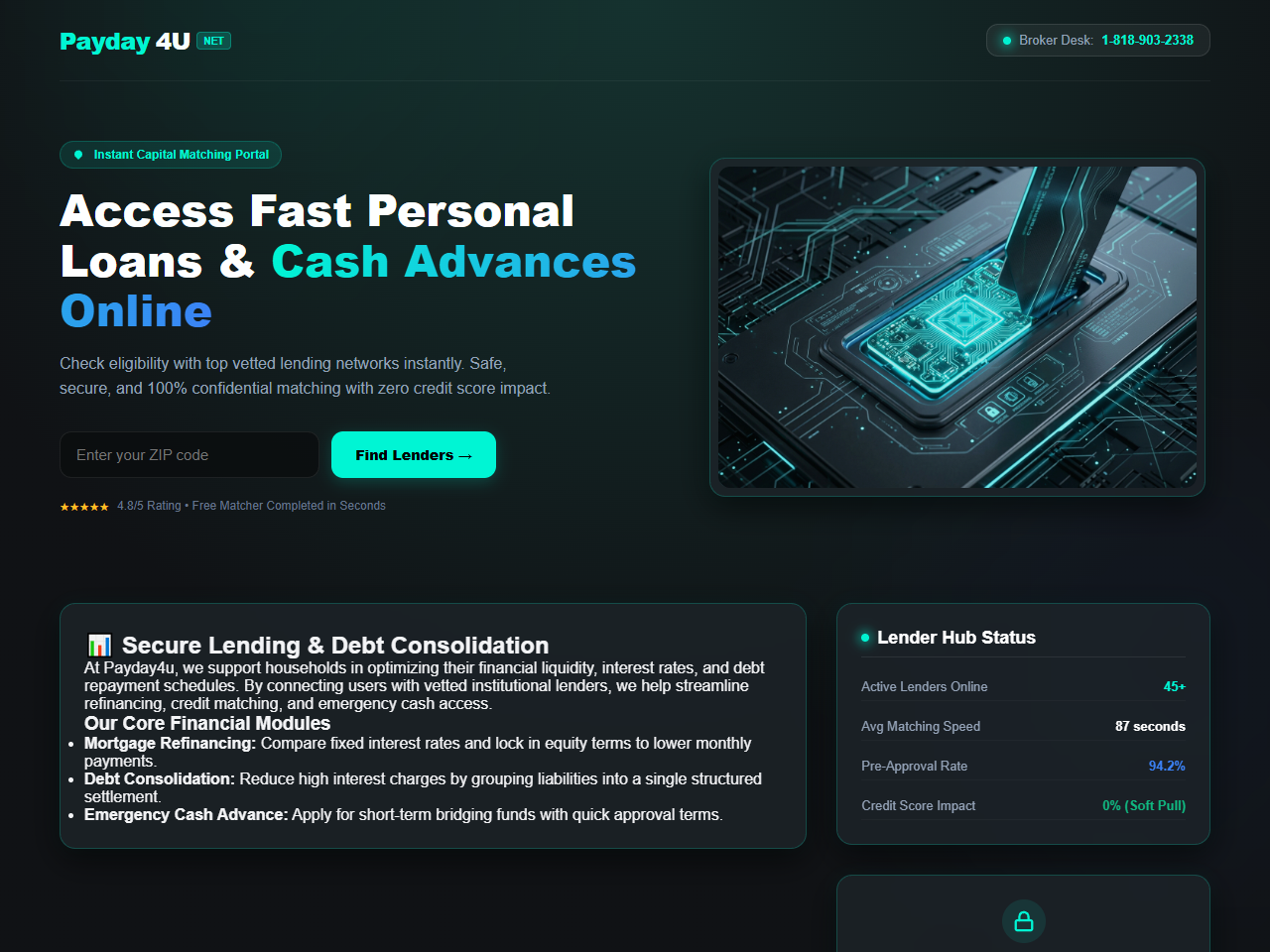 Payday4u Inc. Website Design