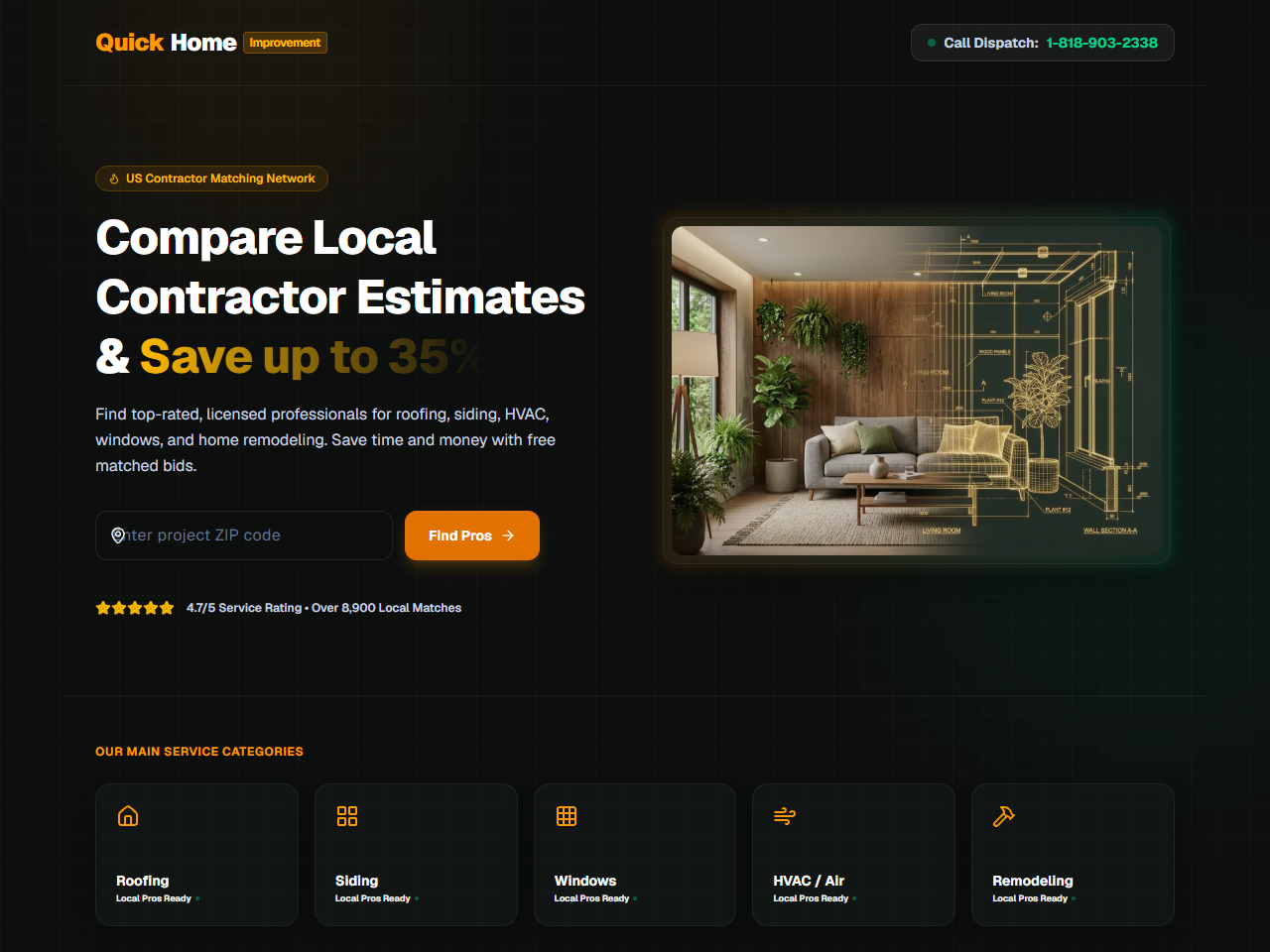 Quickhomeimprovement Inc. Website Design
