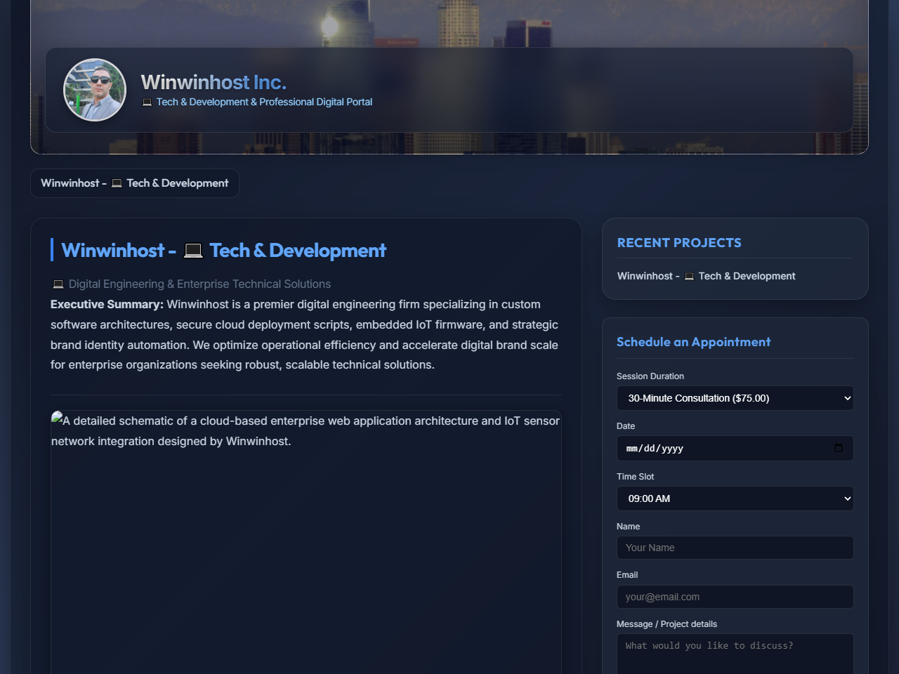 Winwinhost Inc. Website Design