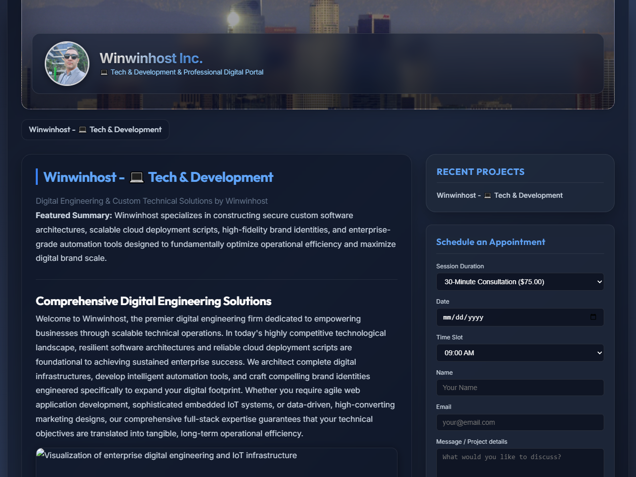 Winwinhost Inc. Website Design