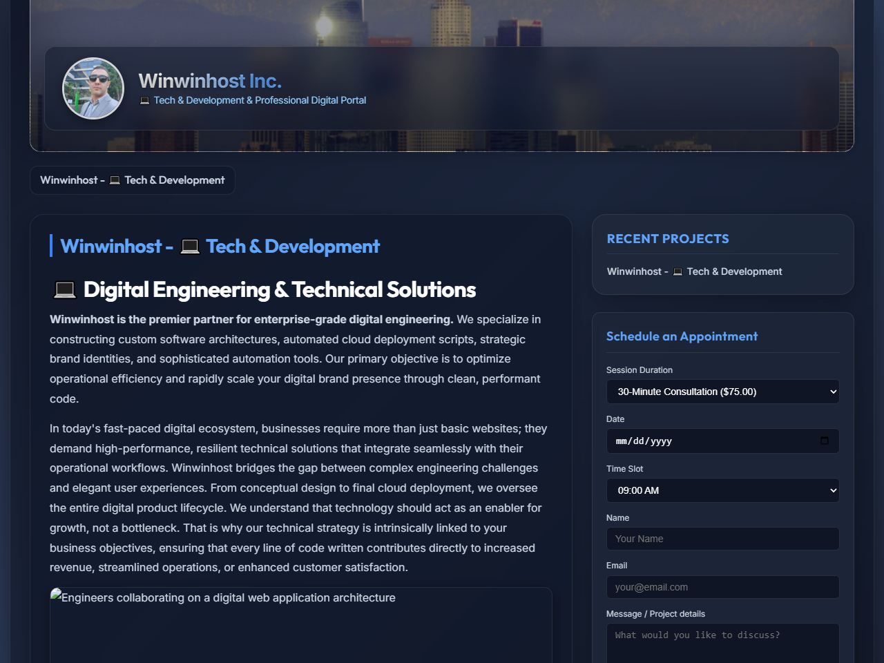 Winwinhost Inc. Website Design