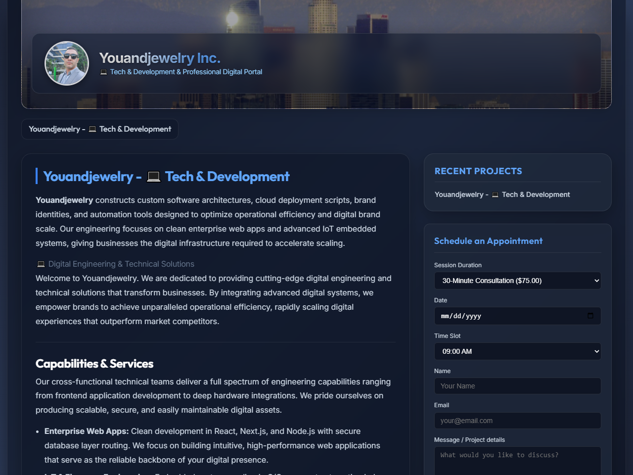 Youandjewelry Inc. Website Design