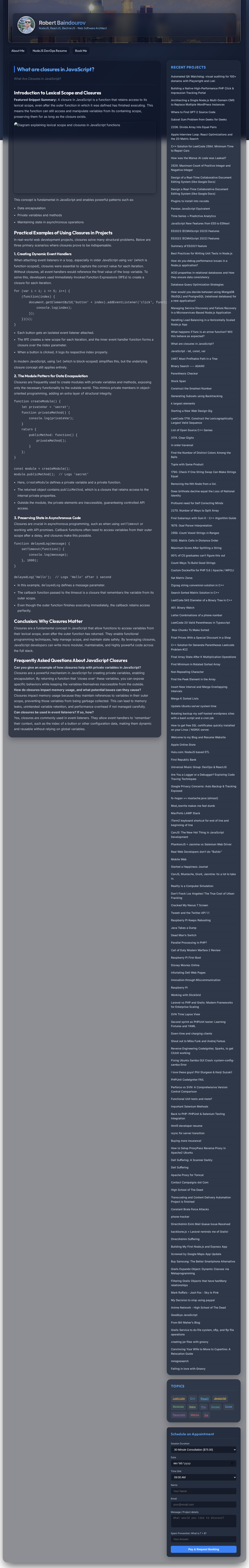 Diagram explaining lexical scope and closures in JavaScript functions